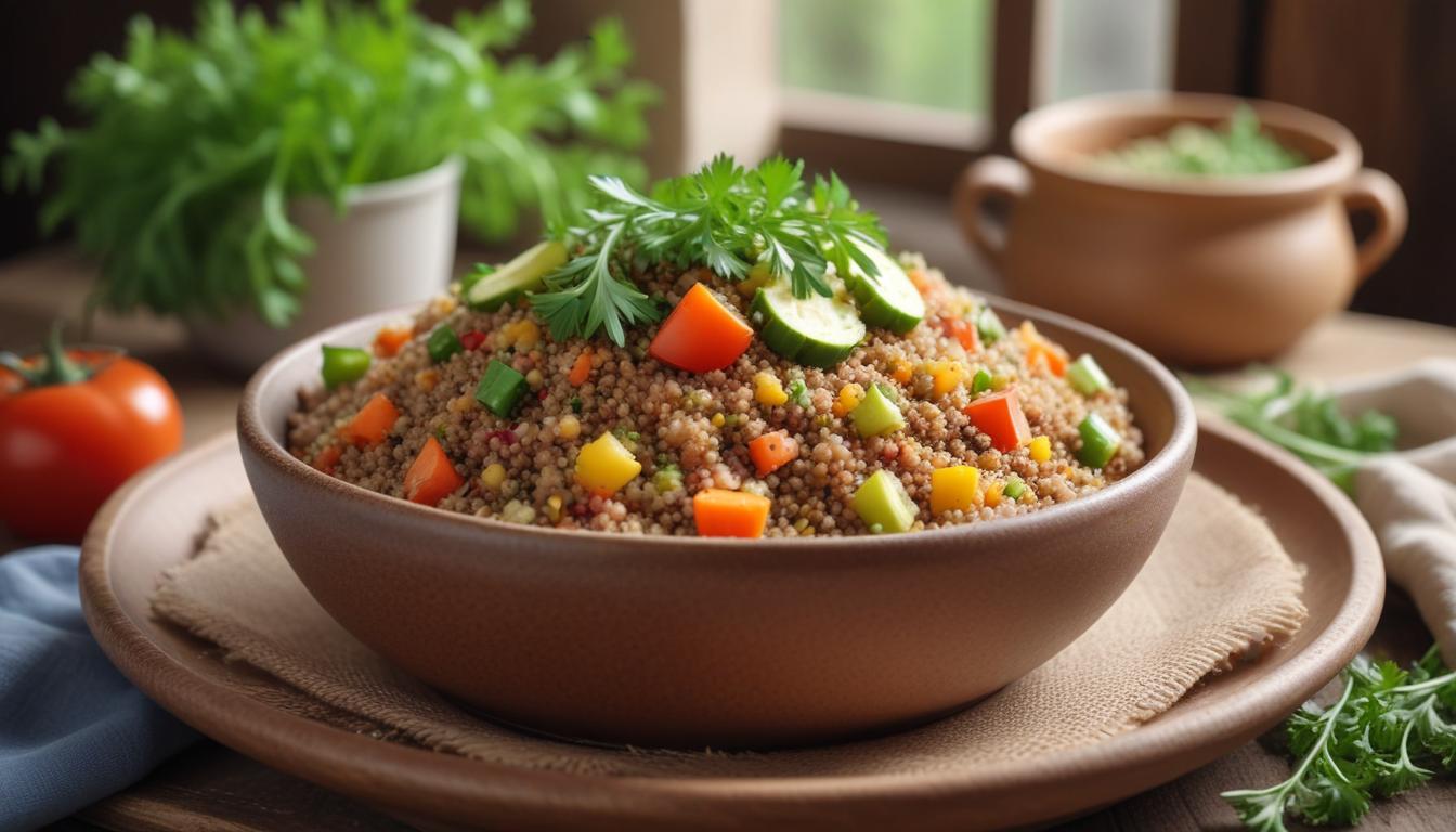 Kinoa ve Karabuğdaylı Sağlıklı Pilav Tarifi